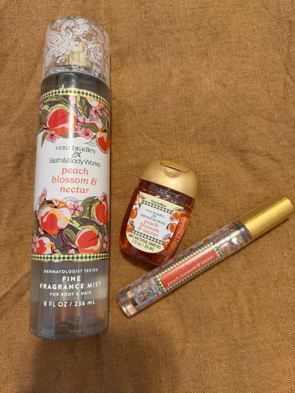 Vera Bradley x Bath & Body Works Peach Blossom & Nectar Set